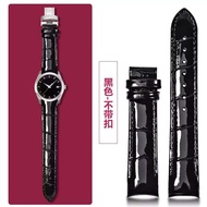 เหมาะสำหรับนาฬิกาหนังแท้ดั้งเดิม Tissot 1853พร้อม T035210A สีแดงสร้อยข้อมือหนังวัวสายนาฬิกา18มม.