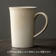 Tel: Japanese Style Stoneware Coffee Cup Retro Large Capacity Mug Household Office Niche Design Cera