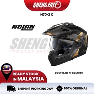 NOLAN N70-2X Skyfall 059 Full Face Helmet Motor Topi Keledar Full Face Offroad Modular Helmet SIRIM 