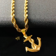 【Anchor】Anchor Gold Plated Necklace For Men Stainless Necklace For Men Anchor Necklace For Men Stainless Gold Necklace For Men Necklace Gold Mens Necklace Stainless Anchor Pendant Necklace For Men Anchor Pendant For Men Necklace Stainless Anchor For Men