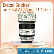 AF 85F1.4 Skin Protective Film for SIRUI AF 85mm F1.4 Lens Skin Decal Cover Film Skin Wrap Covered F