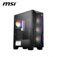 微星 MAG FORGE 130A AIRFLOW 玻璃透側機殼 (ATX/RGB控制鍵/內建風扇前3後1/顯卡300mm/塔散160mm)