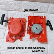 Recoil starter Tarikan kap engkol mesin chainsaw mini sinso senso kecil 5200 5220 5500 5800 52cc 55cc 58cc