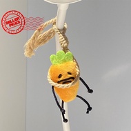 5.5cm Cute Carrot Plush Doll Keychain Creative Backpack Charm Pendant For Girls Women Z0u4
