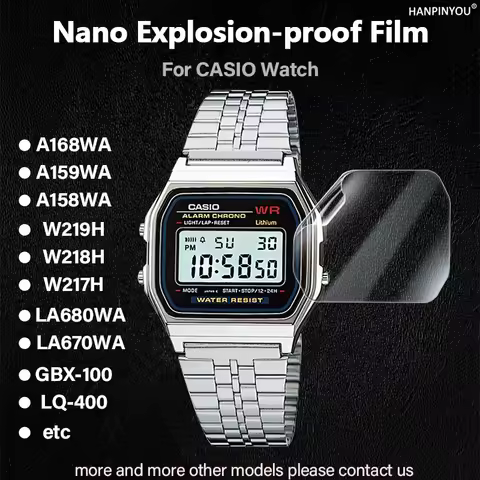 Screen Protector For Casio A159WA A168WA A158WA LA680WA LA670WA W217H W218H W219H AE1200 B640WC B650