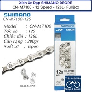 SHIMANO DEORE CN M7100 12 Speed 126L Bicycle Chain - FullBox Genuine Product