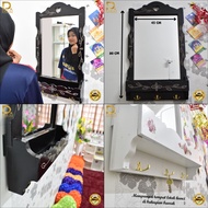 Ready Stock Frame Mirror Cermin Berbingkai Kayu Hiasan Deco Dinding Wooden Berukir Exclusive Perabut