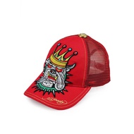 Ed Hardy Bulldog King Trucker Cap- Unisex