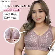 RARAKI PSFF 710 Plus Size Front Hook EZ-Wear Full Coverage Size 38 - 52 CDEF No-Wire Extra Wide Bra