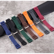 22mm Silicone Rubber Bracelet Sport Men's Watch Strap for Seiko No. 5 PROSPEX Water Ghost Canned Diving 007 Abalone Watch band