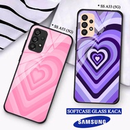 Softcase Glass Kaca SAMSUNG A33(5G) A53(5G) - Casing hp SAMSUNG A33(5G) A53(5G) [ S55 ].