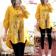 Atasan Wanita Tunik Katun Import Bordir Premium Adeva//Vicky Tunik by Mumufashion Solo