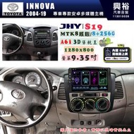 【JHY】TOYOTA豐田 2004~19 INNOVA S19 9.35吋 高解析全貼合螢幕加大安卓主機｜8核心