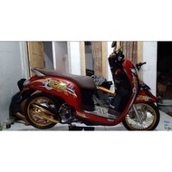 Striping variasi scoopy lis body scoopy fi & new sticker scoopy new striping scoopy thailand simple