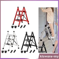 [KlowareMY] Step Ladder Step Stool with Anti Slip Pedal Foldable Indoor Outdoor Thickened Steel Ladder 3 Step Folding