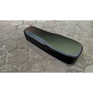 HITAM Plain carbon cb seats cb100 seats battery test cb seats plain green sponge carbon black seat p