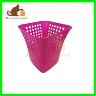 Square Dustbin / Bakul Sampah / Dust Bin / Basket Dustbin 4653  225*225mm ( H 240mm ) Random Colour
