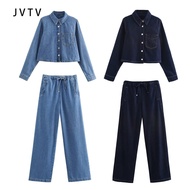 JVTV Wholesale Flip Collar Cowboy Shirt+ Jeans 10784