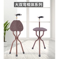 AT-🎇Crutch Seat Elderly Stool Elderly with Seat Board Walking Stick Can Sit Lightweight Retractable Four Foot Cane Stick