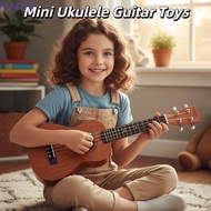 MAOYE Ukulele Musical Instrument Toy, 4 Strings Adjustable Knob Simulation Ukulele Toy, Entertainmen