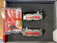 brembo  m4 1098 幅射卡鉗 34mm 灰底紅字 108mm 孔距 一組兩顆 M4卡鉗