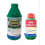 Supremo 41.0 500ml & Enion Glyphosate 250ml Herbicide For Grassland/Garden-Racun Rumput