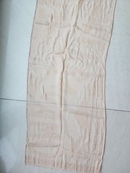 Salvatore Ferragamo nude color scarf 裸色羊毛絲綢圍巾