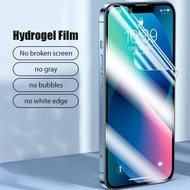 4Pcs Hydrogel Film for IPhone 8 7 6 Plus 11 12 13 14 15 Pro Max 13 Mini Full Cover High Definition Transparent Anti Fingerprint Screen Protector