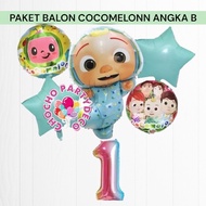 COCOMELON Balloon Package NUMBER B Cocomelonn Birthday Decoration/