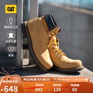 CAT卡特经典大黄靴马丁靴男鞋士城市轻户外加固防滑工装靴P725756 亮黄 42