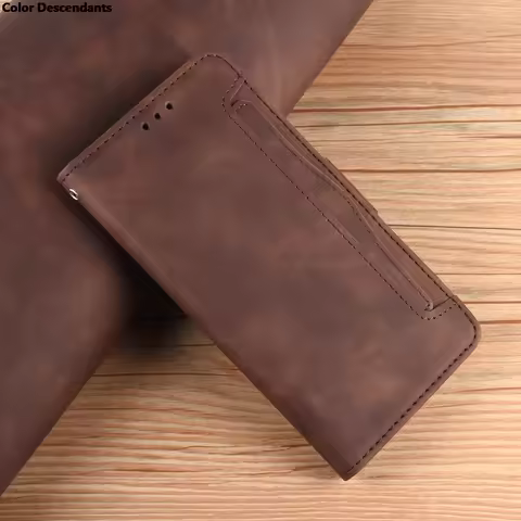 For ASUS Rog Phone 9 Pro 9 Premium Leather Wallet Leather Flip Multi-card slot Cover For ASUS Rog Ph