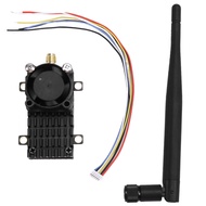 5.8Ghz 2W VTX 64CH FPV Video Transmitter Built-in Cooling Fan 7-36V for FPV Long Range Racing Drone 