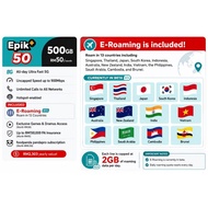 EPIK+50GB Travel eSIM for Japan Thailand Indonesia Singapore India Vietnam Philippines South Korea S