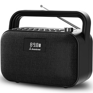Avantree PowerByte Portable FM Radio & Bluetooth Speaker with SD Card Player, 20 Hours Battery Life,