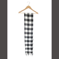 Nano Universe Stole Scarf Plaid black white Direct from Japan Secondhand