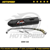 HOTSPEED  Exhaust Pipe XRM 125 Chicken Pipe For Honda Motorcycle Muffler Pipe Chrome