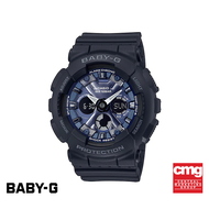 CASIO นาฬิกาข้อมือผู้หญิง BABY-G รุ่น BA-130-1A2DR วัสดุเรซิ่น สีดำ