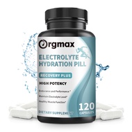 Orgmax Electrolyte Salt Capsules for Exercise Recovery & Rehydration Boost Endurance and Muscle  Min