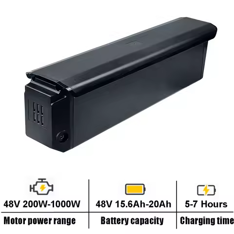 SYR Integrated Electric Bike Battery 48V 15.6Ah Lithium Battery Pack for Cycrown CycVerve Ebike