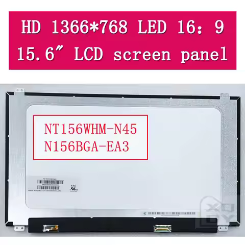 15.6" Slim LED matrix NT156WHM-N45 N156BGA-EA3 laptop lcd screen panel hd 30 pins EDP Non-touch matr