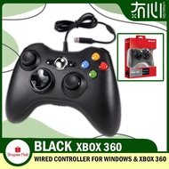 MX MALL Microsoft Xbox 360 Wired Gaming Controller for Xbox 360 & PC ( WIRED-BLACK)