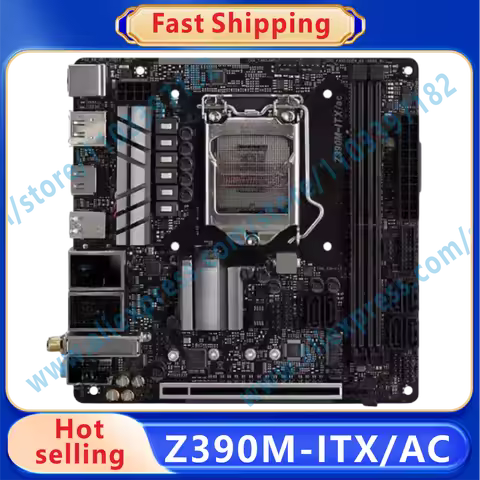 Z390M-ITX/AC Z390 LGA 1151 Motherboard 2×DDR4 64GB PCI-E 3.0 M.2 USB 3.1 Mini-ITX