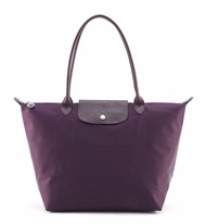 Genuine longchamp Le Pliage NEO Shoulder Bags Thick nylon dumpling bag long handle Large size Tote Bag 1899578645 Blueberry color