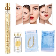 Collagen Silk Thread 24K Gold Face Serum Active For Improves Dry Facial Anti-Aging Anti Wrinkle Skin Care Radar Carving Line