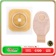 COLOSTOMY BAG with clip, base, and bag 1 Set UNIVERSAL SIZE: CAN BE CUT OFF USING A SCISSOR WITH PAT