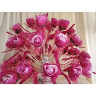 BUNGA TELUR ROSE WEDDING PELAMIN BUNGA PAHAR (50PCS)