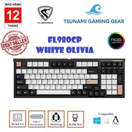 Fl-esports FL980CP White Ovilia USB / Kailh Box Switch / RGB led / Negative Cushion -