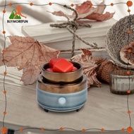 [Buymorefun] Ceramic Candle Warmer 110V Adapter 4.3x3.5inch Fragrance Essential Oil Burner for Kitchen Multipurpose