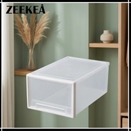 Zeekea 13L/24L Multipurpose Wardrobe Clothes Stackable Plastic Storage Box Drawer Underwear Storage 