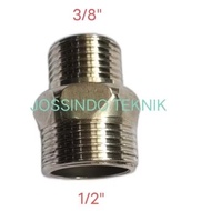 Double Nepel Stenlees 3/8x1/2 / Double Nepel 3/8x1/2 Stenlees